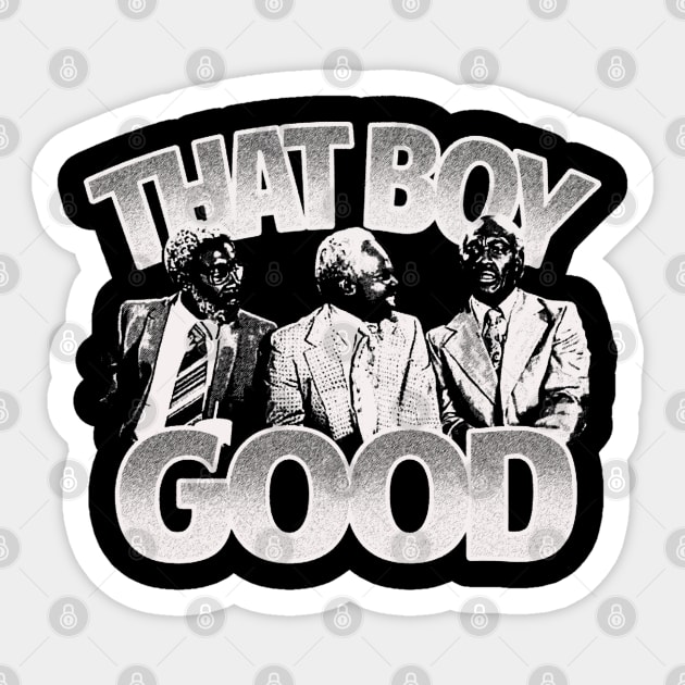 THAT BOY GOOD Retro Sticker by LEMESGAKPROVE